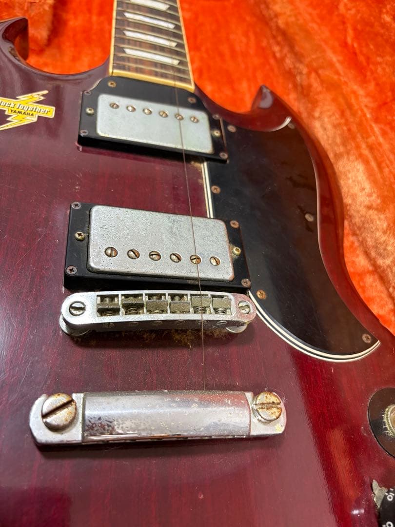 SGスタイルエレキギター バーガンディ