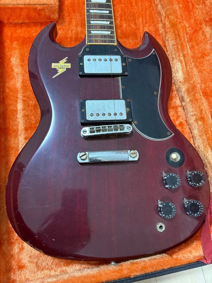 SGスタイルエレキギター バーガンディ