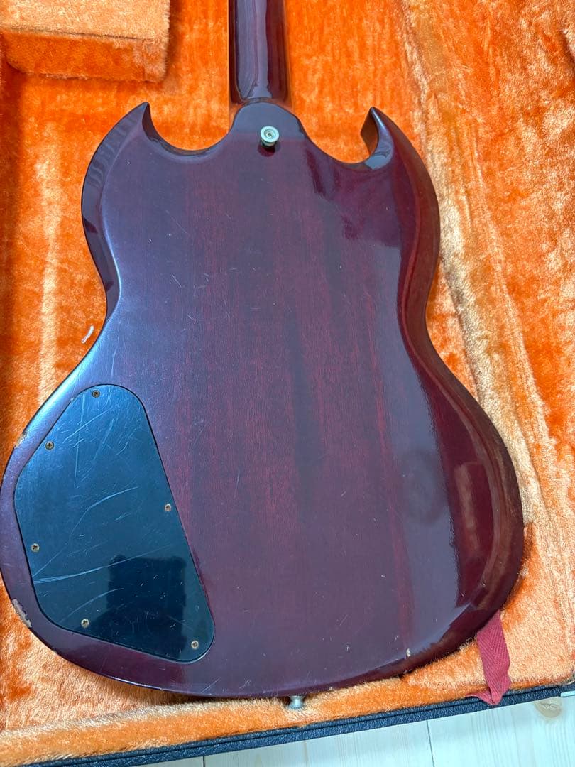 SGスタイルエレキギター バーガンディ