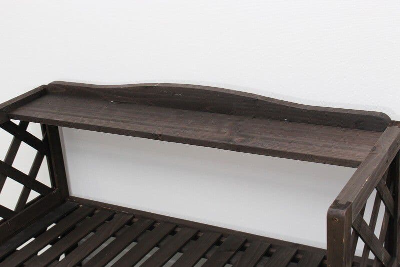 ２個セット 棚付き木製室外機カバー　ホワイト