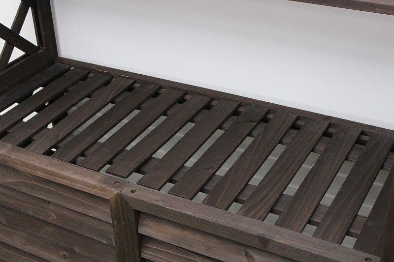 ２個セット 棚付き木製室外機カバー　ホワイト