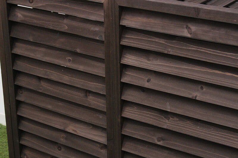 ２個セット 棚付き木製室外機カバー　ホワイト