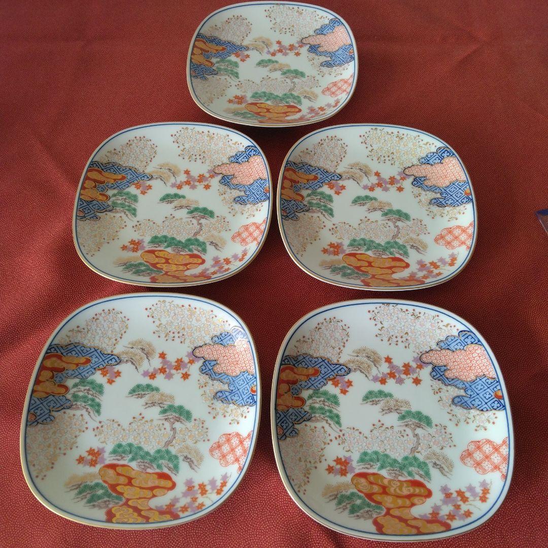 S100　其泉窯　銘々皿　5枚