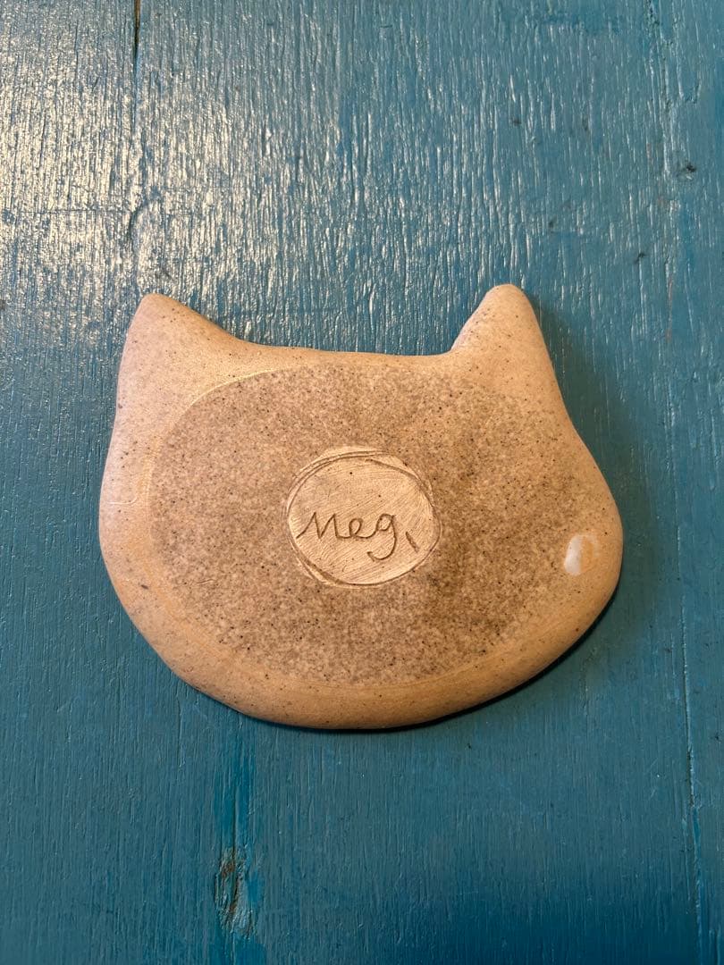 ★作家もの器★長田恵★希少★キツネ小皿★新品未使用★ミニプレート★取り皿豆皿