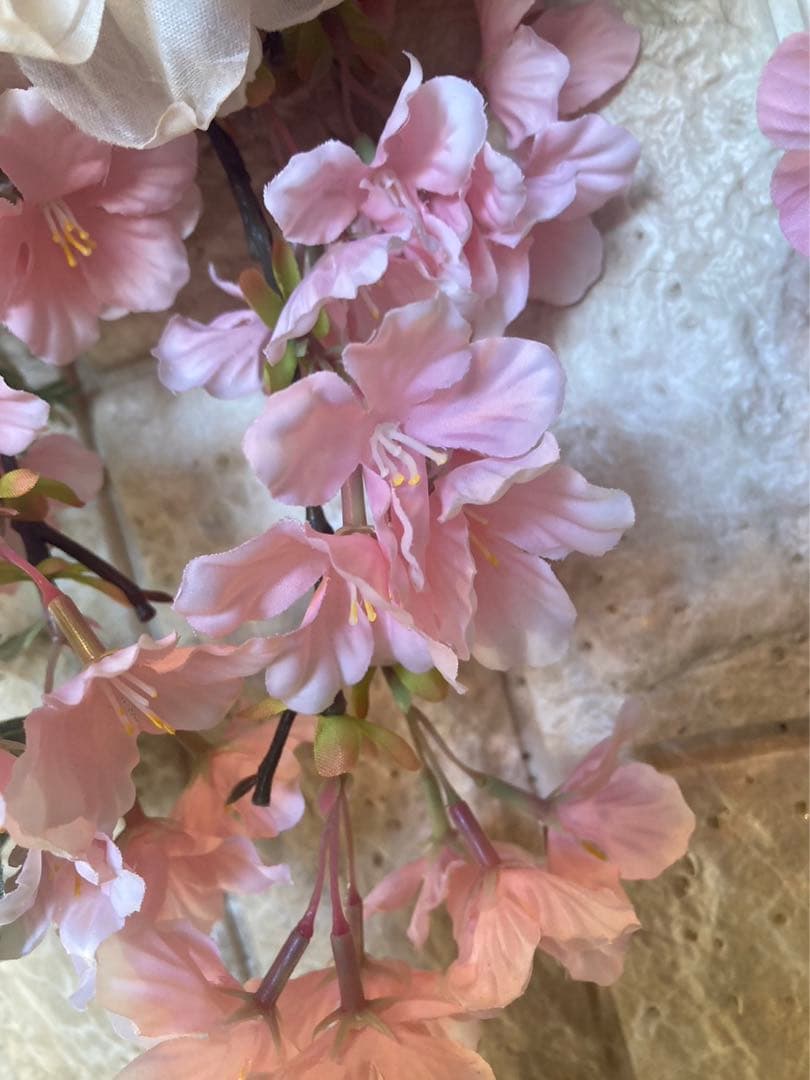 光触媒　人工観葉植物　ウォールグリーン　フェイクグリーン　春のスワッグ77