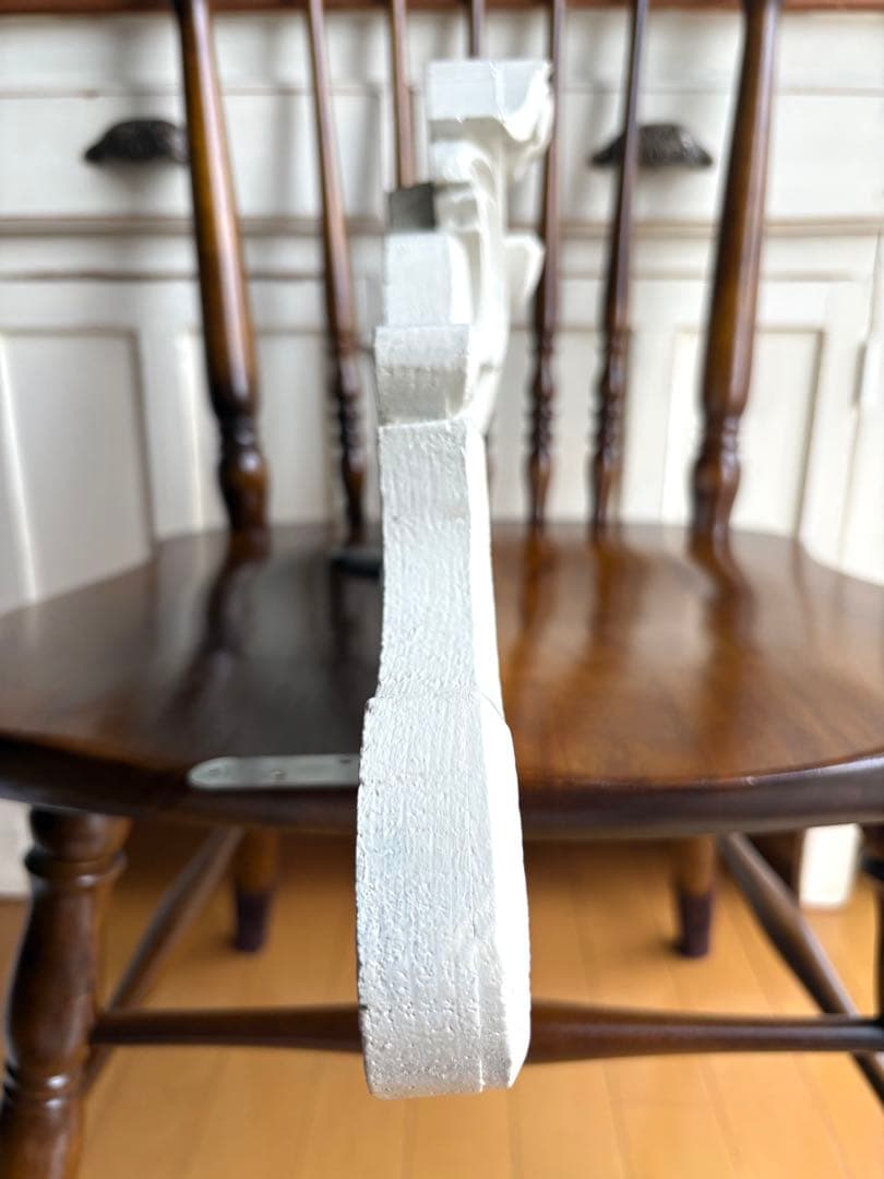 フランスアンティーク　ペディメント　木製パーツ　壁飾り　家具装飾　オブジェ　彫刻