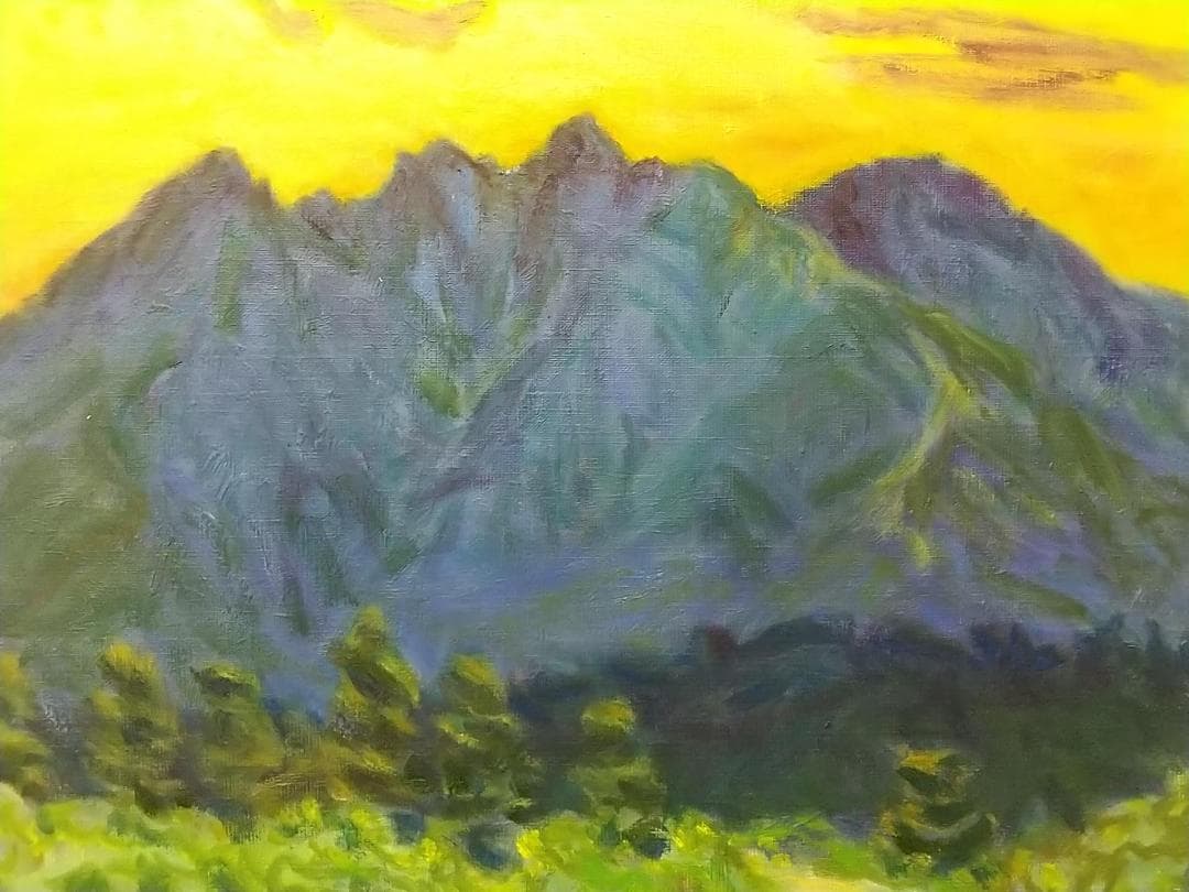 「根子岳」A 2006 F8 絵画 油絵 油彩画 アート 風景画