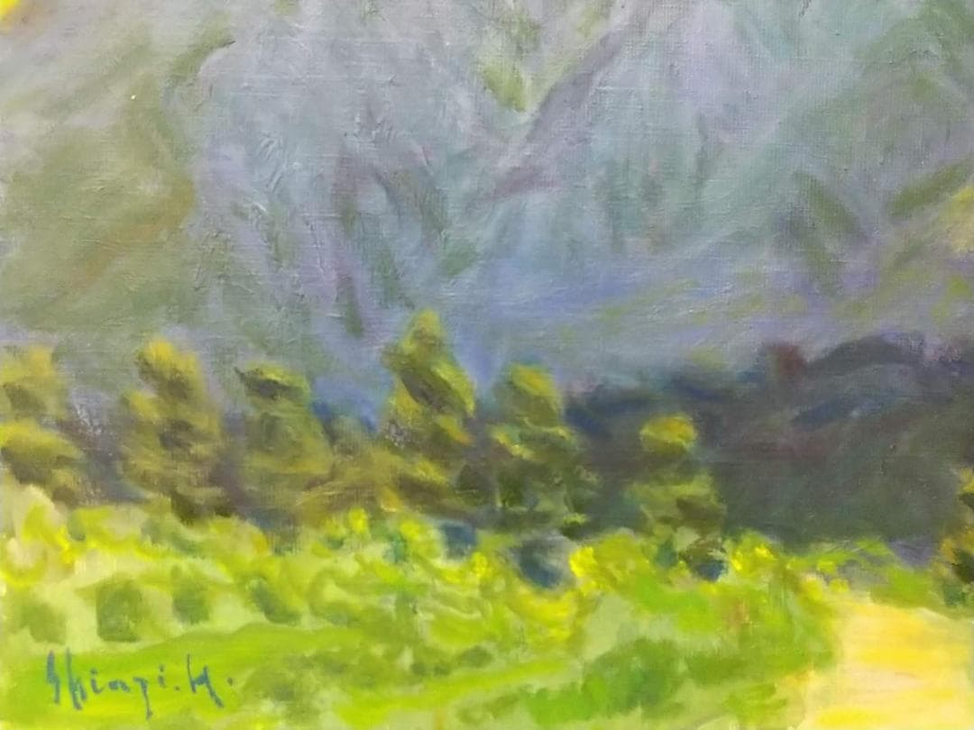 「根子岳」A 2006 F8 絵画 油絵 油彩画 アート 風景画