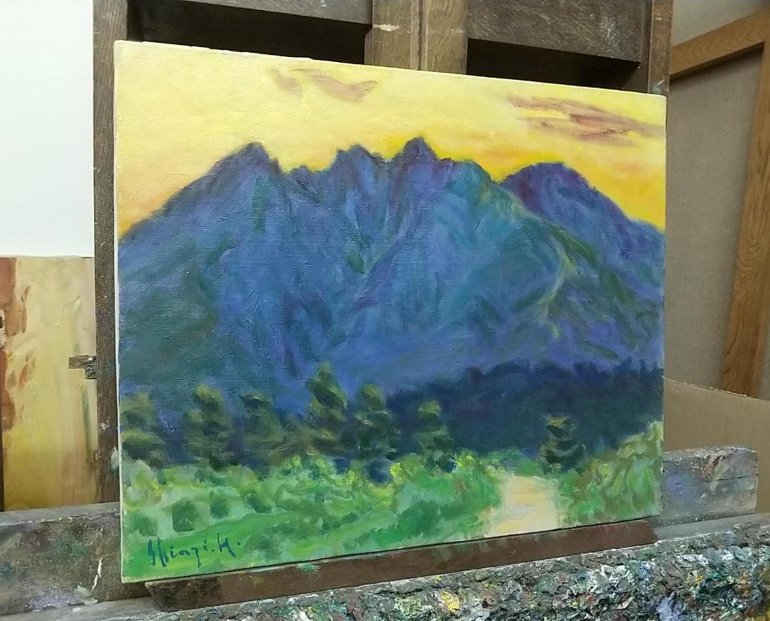 「根子岳」A 2006 F8 絵画 油絵 油彩画 アート 風景画