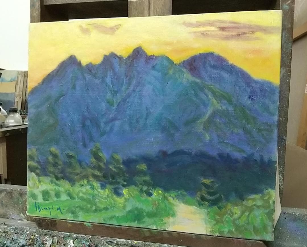「根子岳」A 2006 F8 絵画 油絵 油彩画 アート 風景画