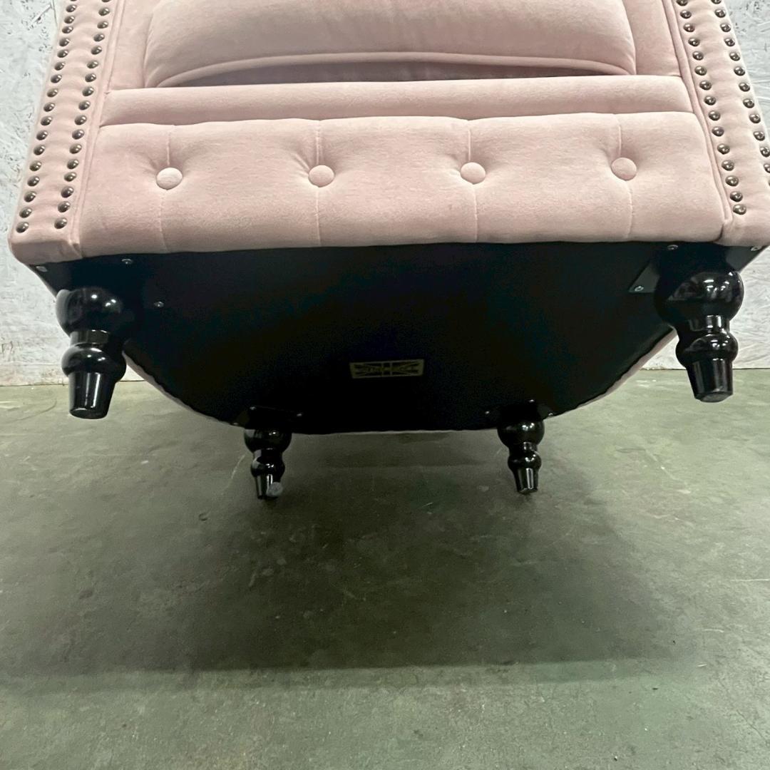 チェスターフィールド 1人掛けソファ ピンク VINCENT ② A0607