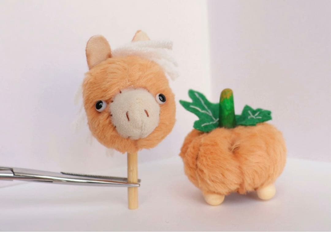 パンプキン馬 ヴィンテージトイ 海外作家様 ぬいぐるみ おもちゃ 創作人形