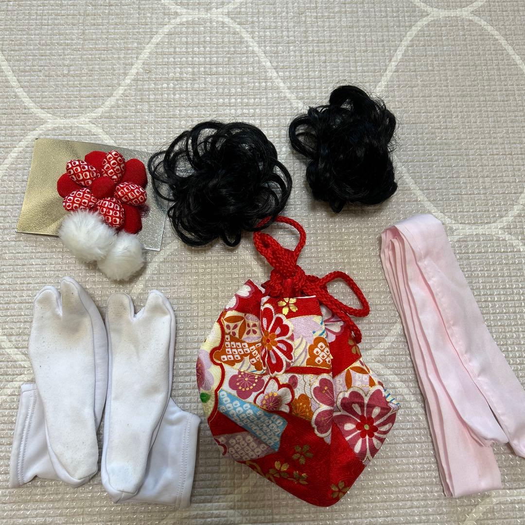 花ひめ 七五三 3歳　着物 被布 正絹 セット