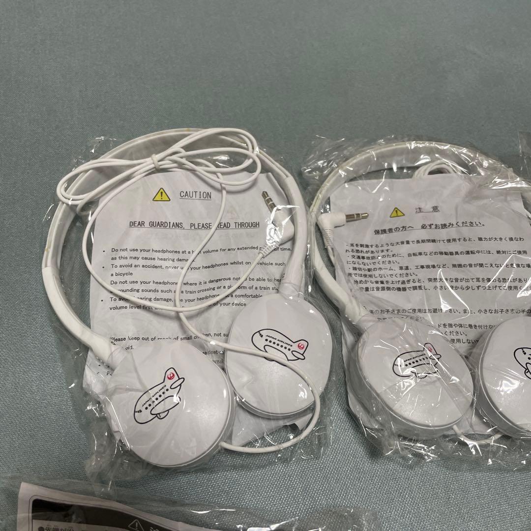 JAL 非売品　ヘッドフォン サングラス 飛行機　コップ　キーホルダー　カラトリ