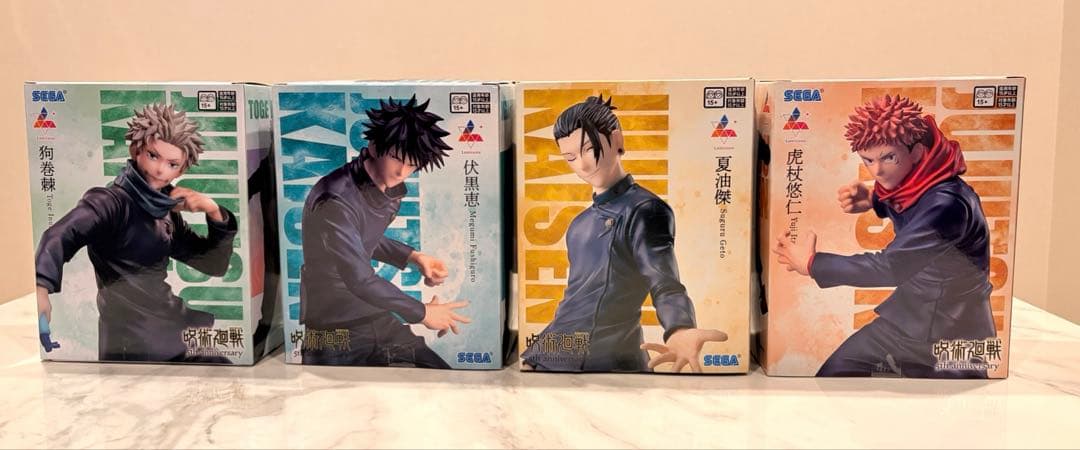 呪術廻戦　5th anniversary フィギュア　4体セット