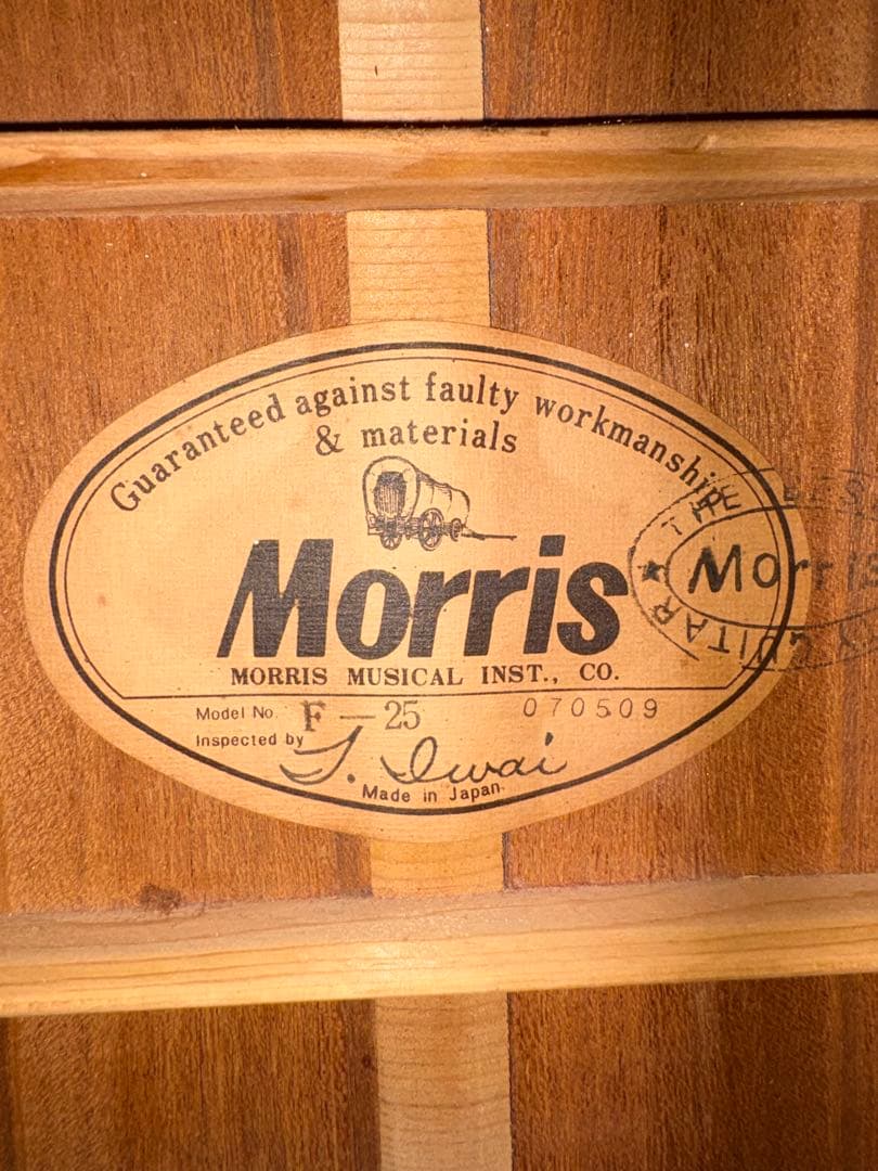 Morris F-25 日本製 000サイズ アコースティックギター
