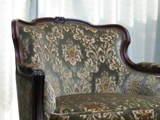 カリモク domani ドマーニ Louis XV 1人掛け ソファ 定価46万