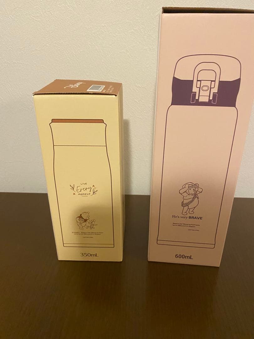 新品⭐︎くまのプーさん⭐︎水筒２点セット 600ml ＆350ml⭐︎パーソナルボトル