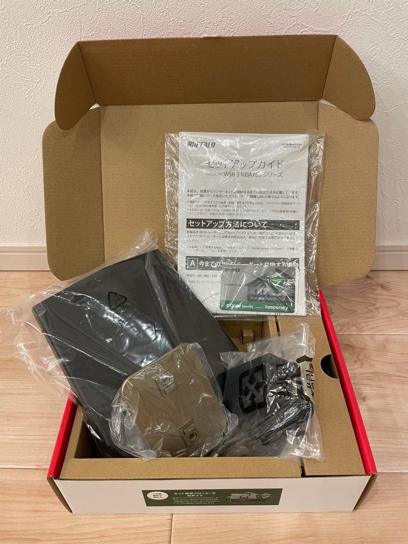【美品】BUFFALO WSR-5400AX6-MB Wi-Fi 6ルーター