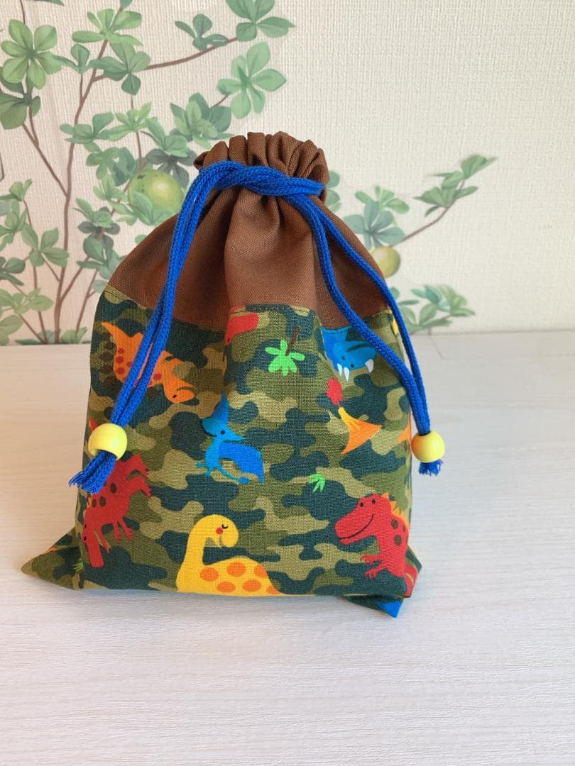 サイズ変更OK★入園入学４点セット男の子＃23-09恐竜（ポップ系）