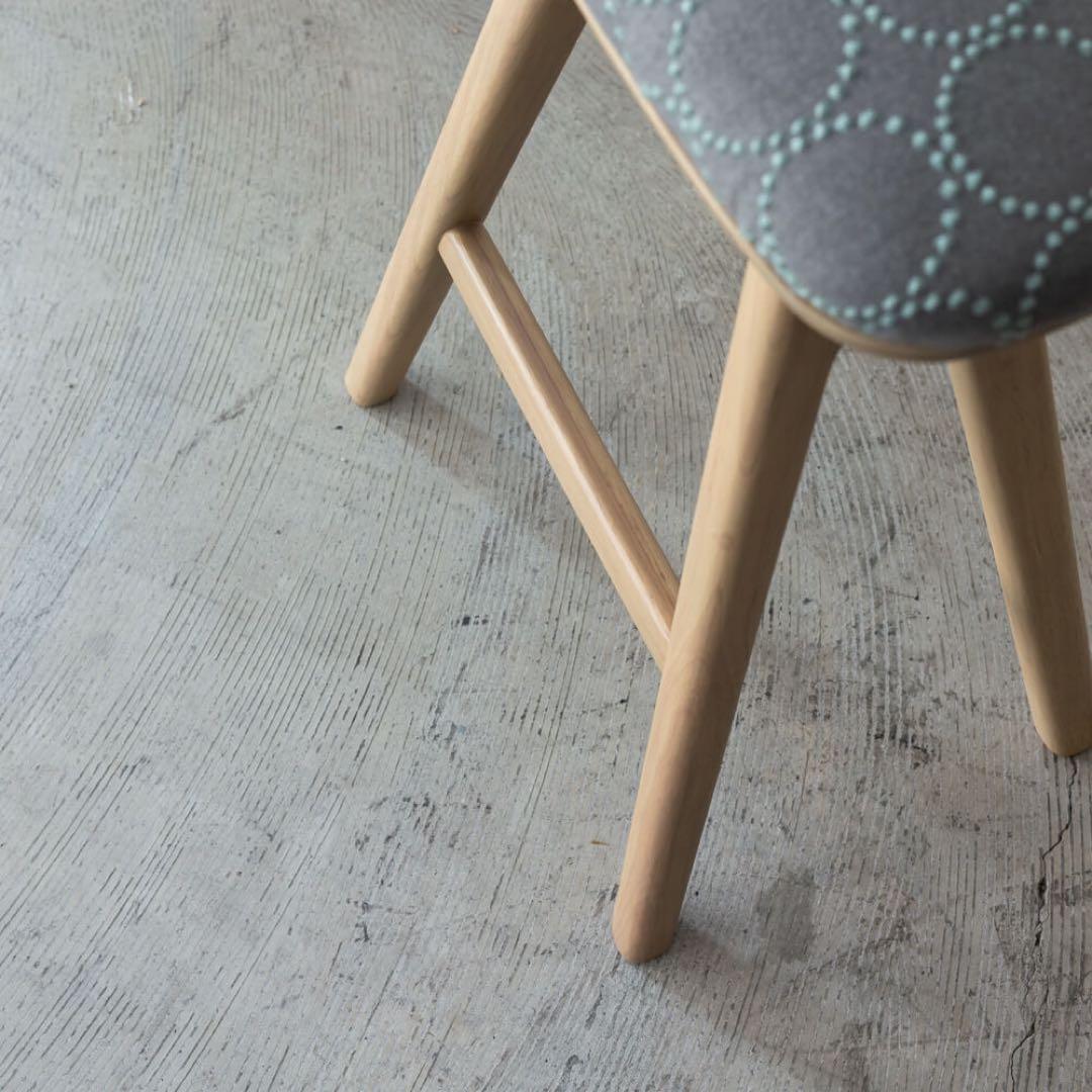 キッチンスツールH630＋ミナペルホネン tambourine if2106GY