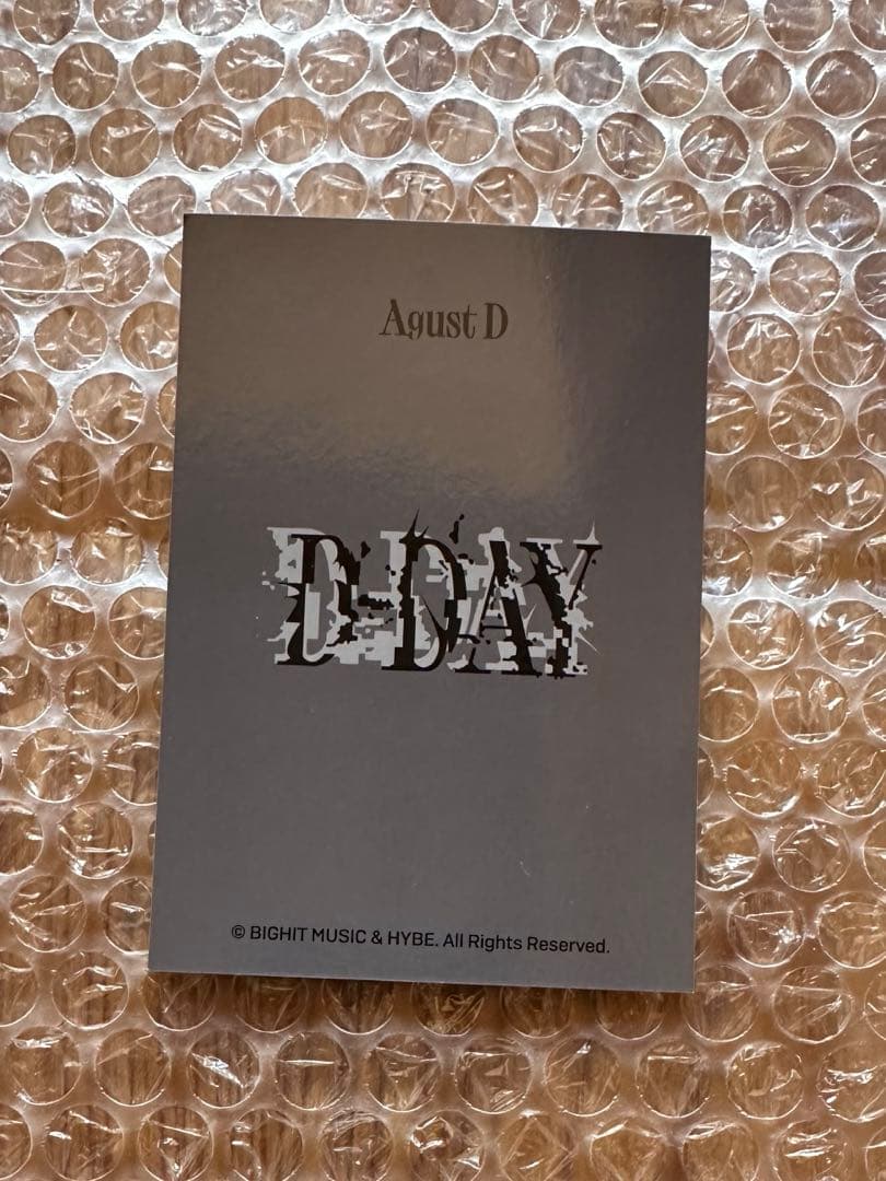 BTS SUGA AgustD D-DAY アメリカ 限定フーディ ミニフォト