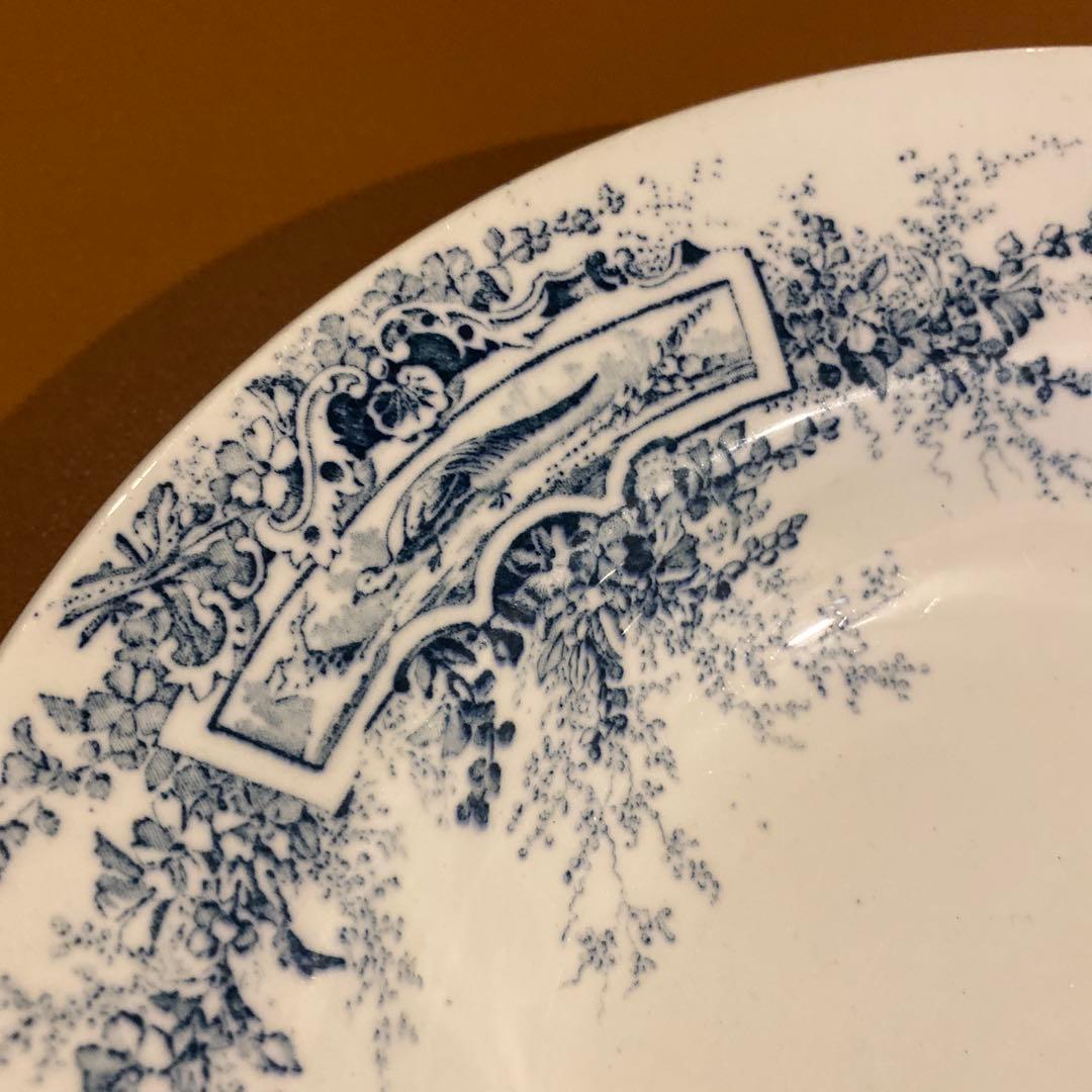 フランスの陶磁器ブランド「リュネヴィル」アンティークプレート