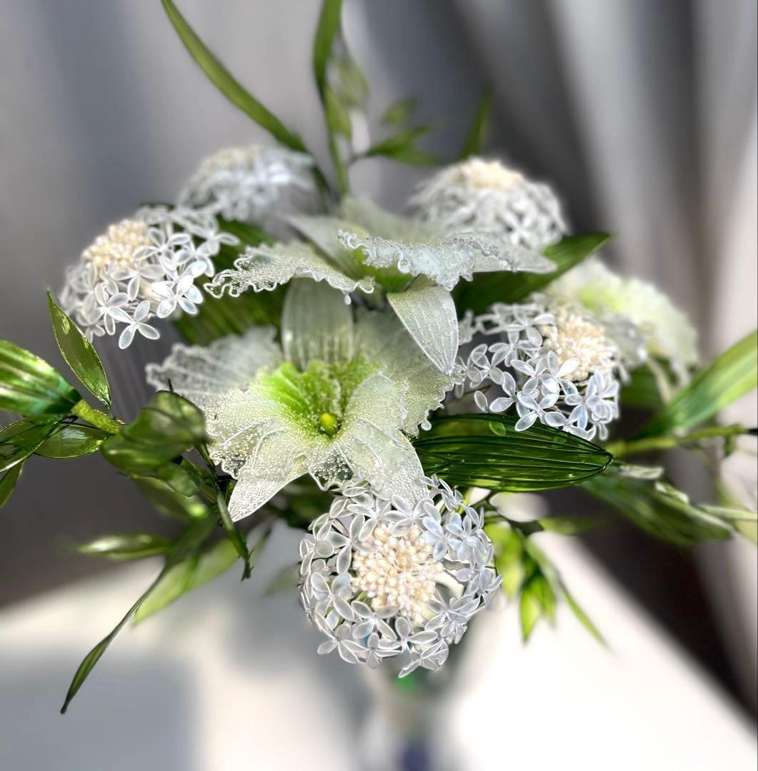 アメリカンフラワー　ディップフラワーNO.142（カトレア・レースフラワー）②