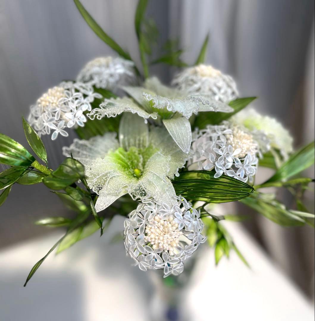 アメリカンフラワー　ディップフラワーNO.142（カトレア・レースフラワー）②