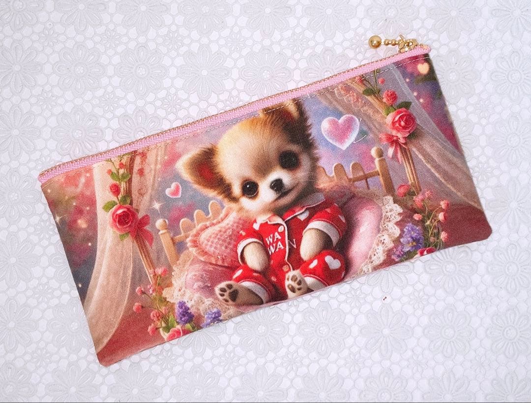 巾着＆ポーチ♡レディ&チワワ