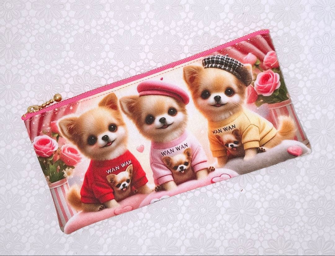 巾着＆ポーチ♡レディ&チワワ