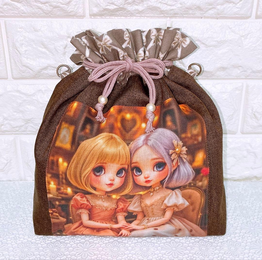 巾着＆ポーチ♡レディ&チワワ