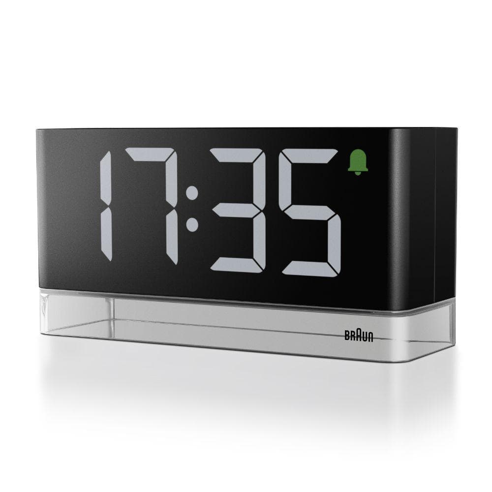 【未使用】ブラウン デジタルアラームクロック LEDライト付き BC27B