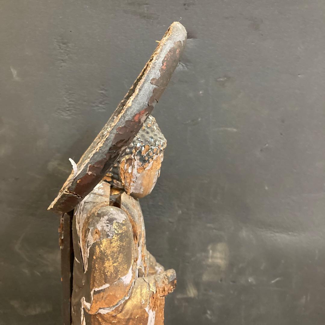 阿弥陀如来　室町時代　木製　木彫