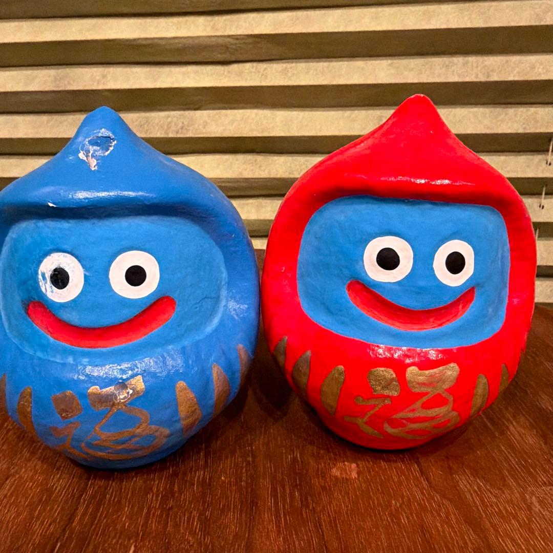 ドラゴンクエストジパング 35周年 だるまスライム 小サイズ（赤・青）高崎だるま