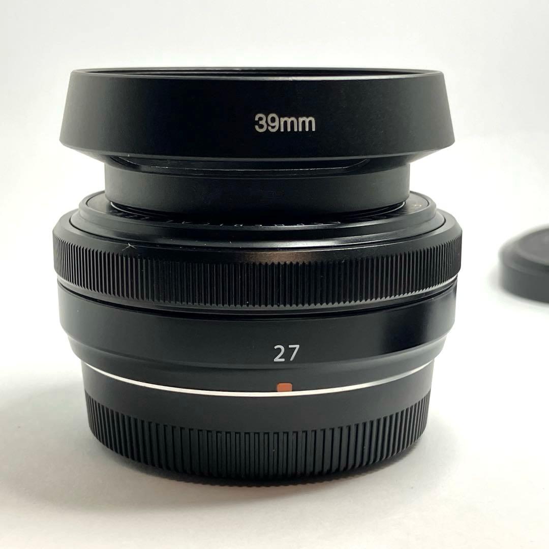 Fujinon XF 27mm f2.8 レンズ フジツボフード付き