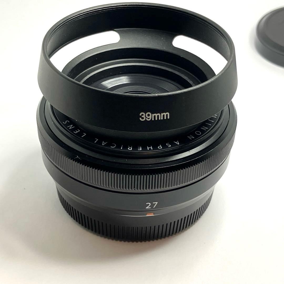 Fujinon XF 27mm f2.8 レンズ フジツボフード付き