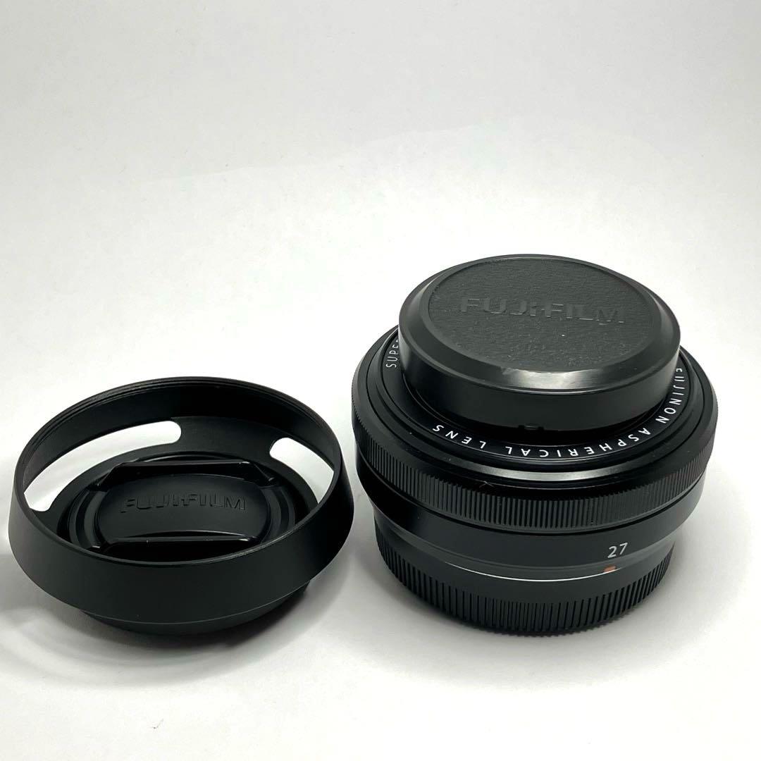 Fujinon XF 27mm f2.8 レンズ フジツボフード付き