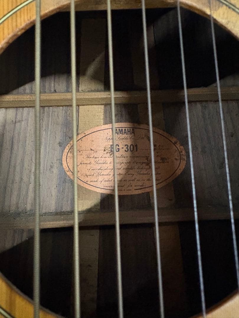 L)YAMAHA FG-301 オレンジラベル ハードケース付き