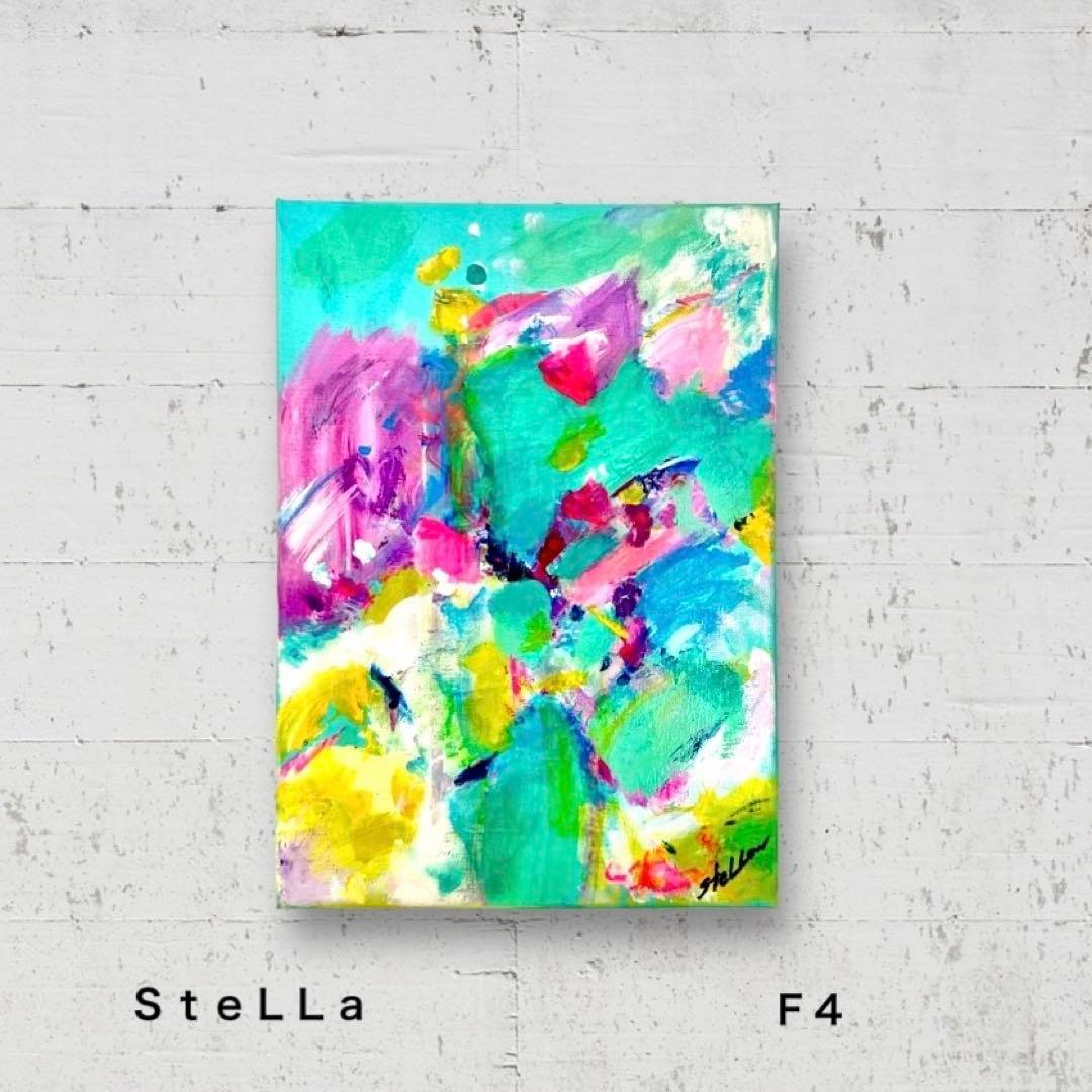 現代アート　カラフル　パステル　北欧アート　インテリア　抽象画　ポップ　おしゃれ