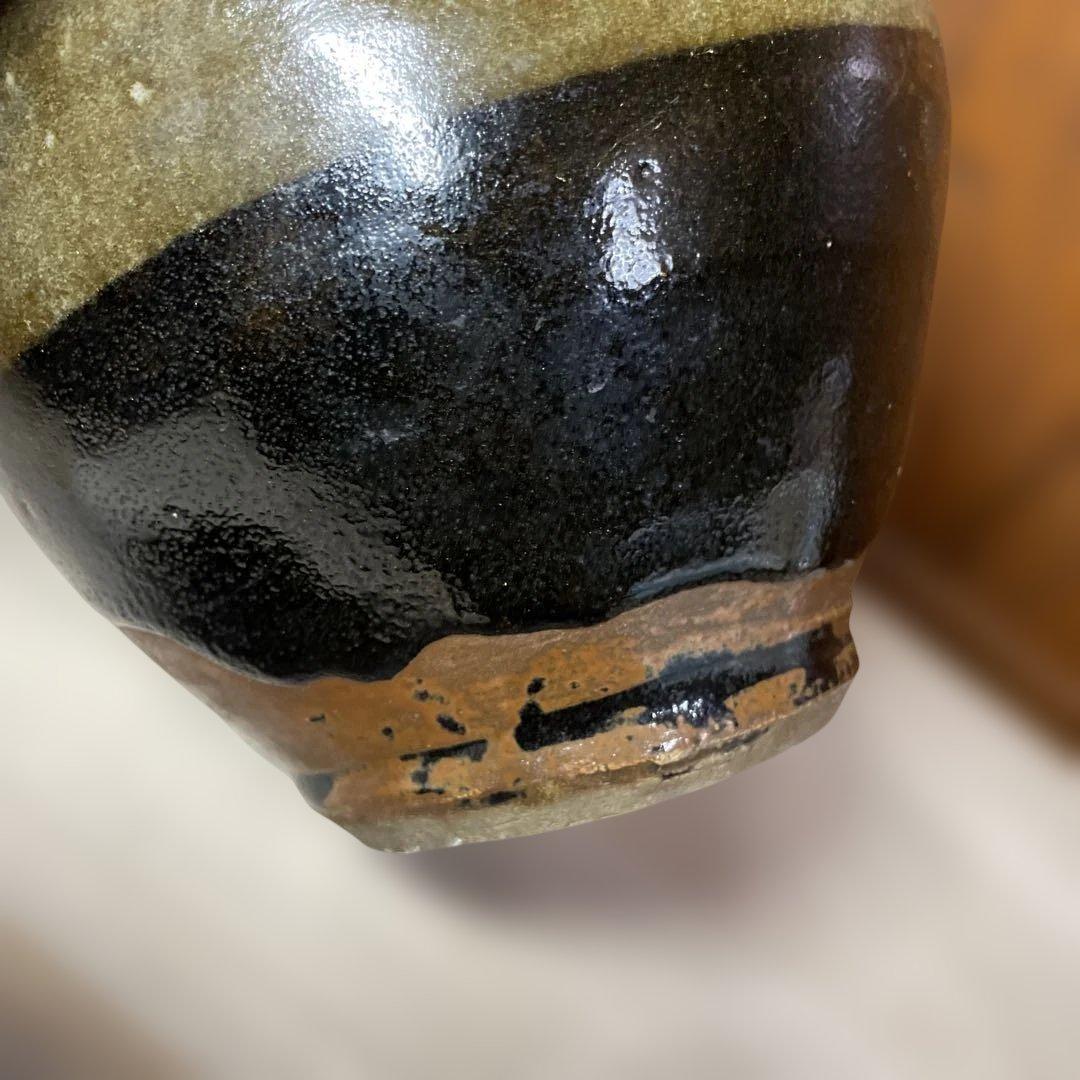 益子焼　浜田庄司　掛合釉花瓶　箱なし