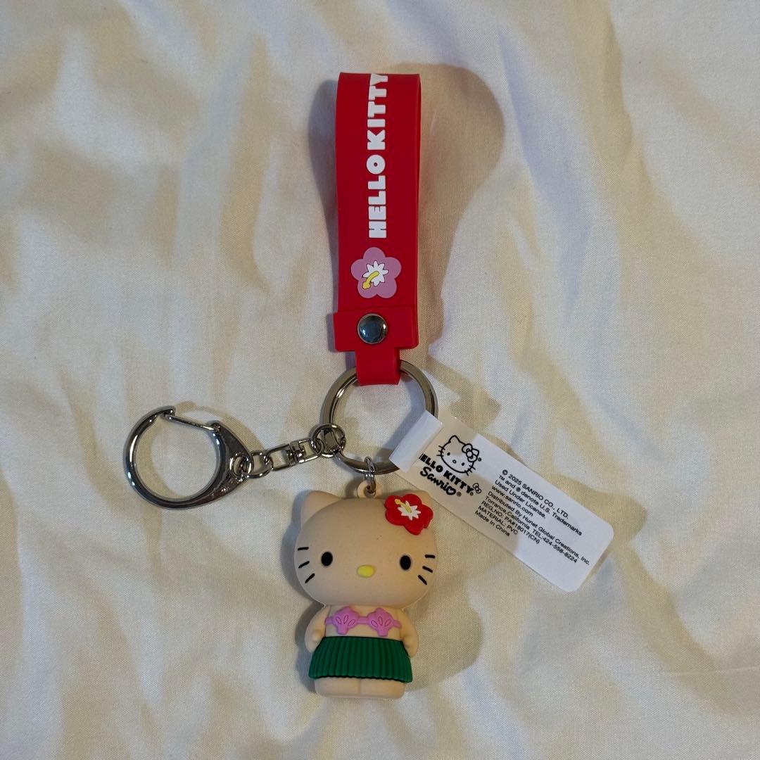 【新品】ハワイ限定 ハワイキティ 日焼けキティ キーホルダー サンリオストラップ