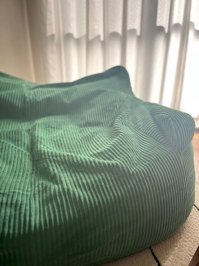 LOOSY 2人掛けビーズソファ グリーン