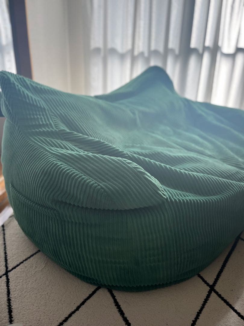 LOOSY 2人掛けビーズソファ グリーン