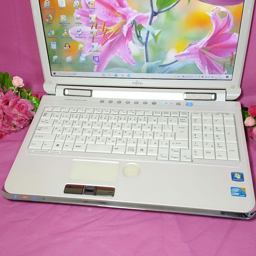 花♢ブルーレイ♢新WIN10♢大容量750G♢CORE-I5♢WEBカメラ