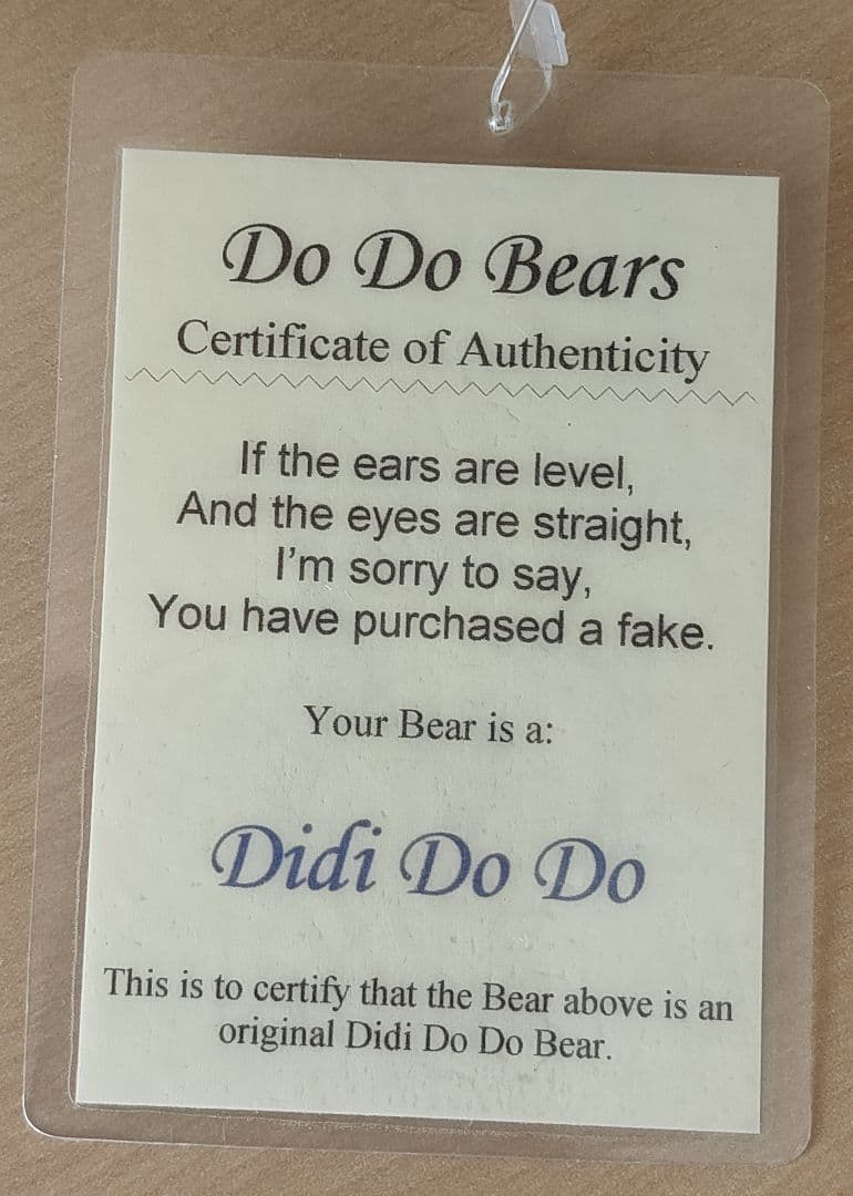 DoDo BEARS 作家ハンドメイド テディベア1点もの
