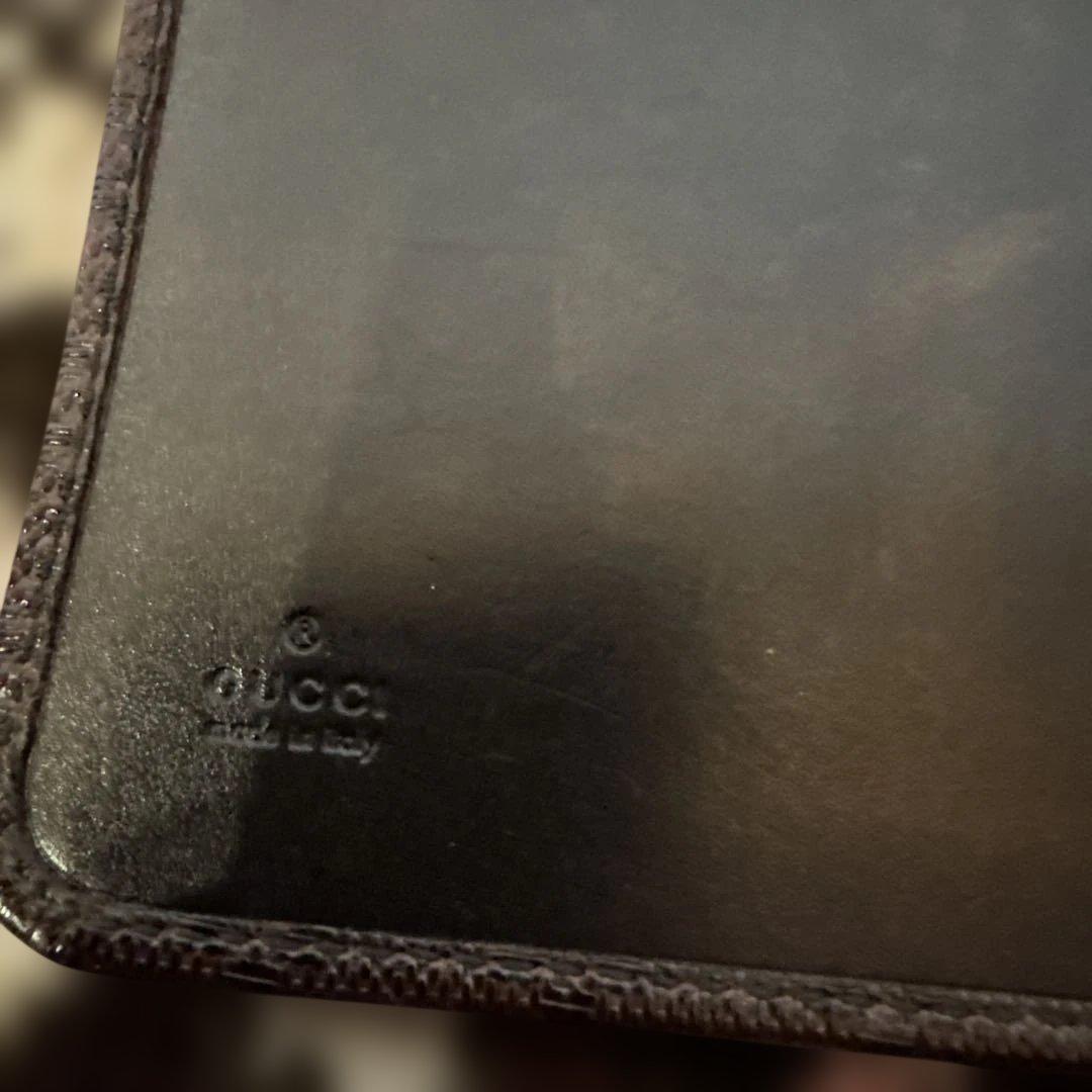GUCCI iPadケース　ダークブラウン レザー i
