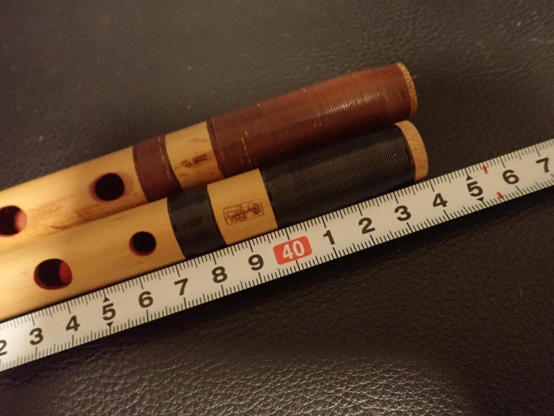 篠笛×2セット　鳳由　鳳声晴由　小倉楽器店 㐂月 喜月　六本調子　専用袋×1