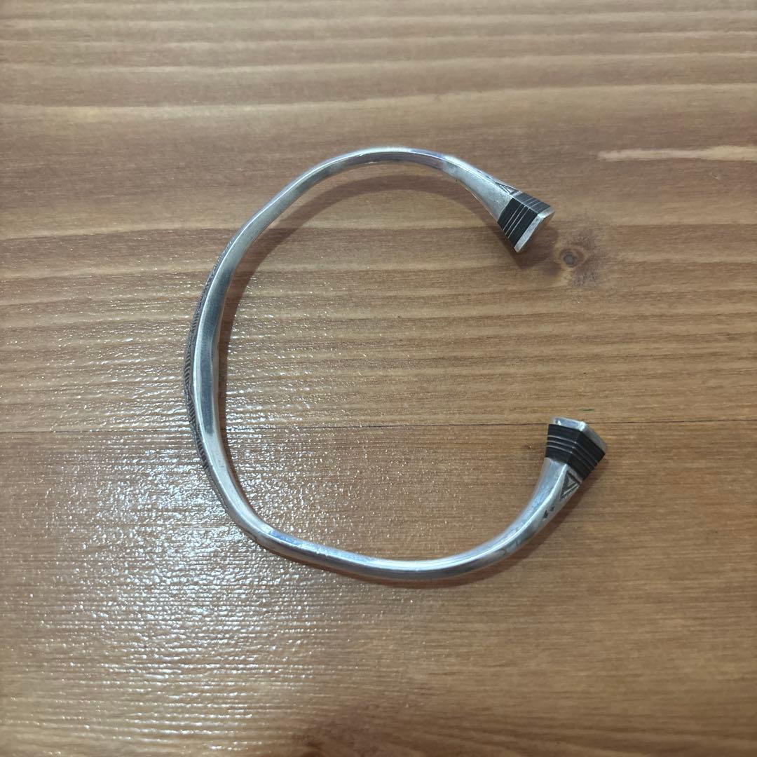 トゥアレグ　バングル 刻印有 エボニーウッド　シルバー925