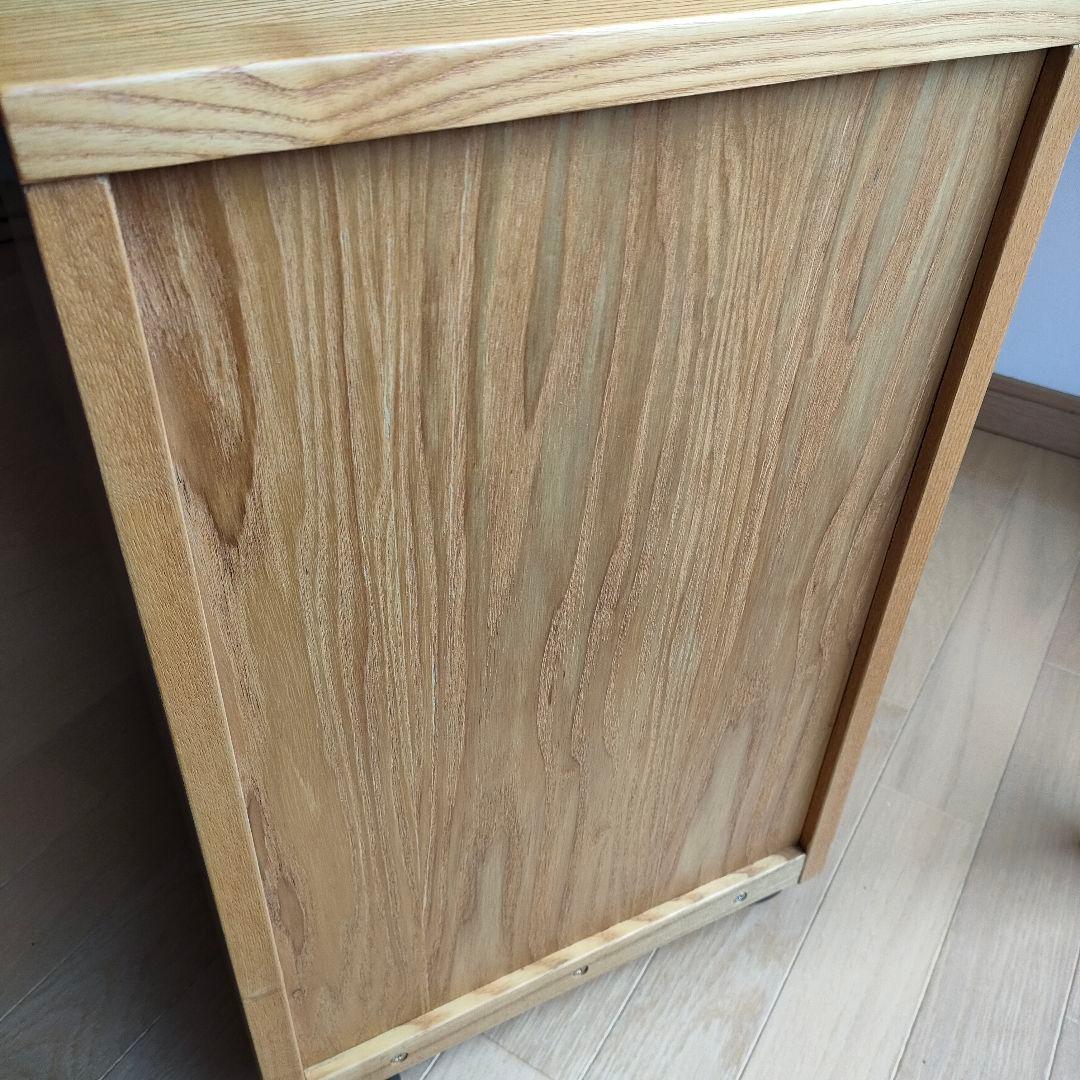 ●引取専用●無印良品タモ材デスク•引出付（タモ材）